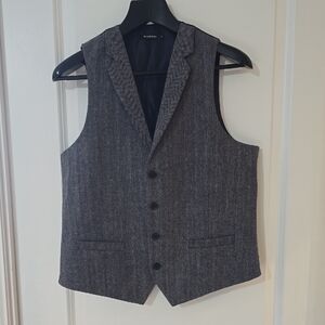 Men's Gray Blazer Vest